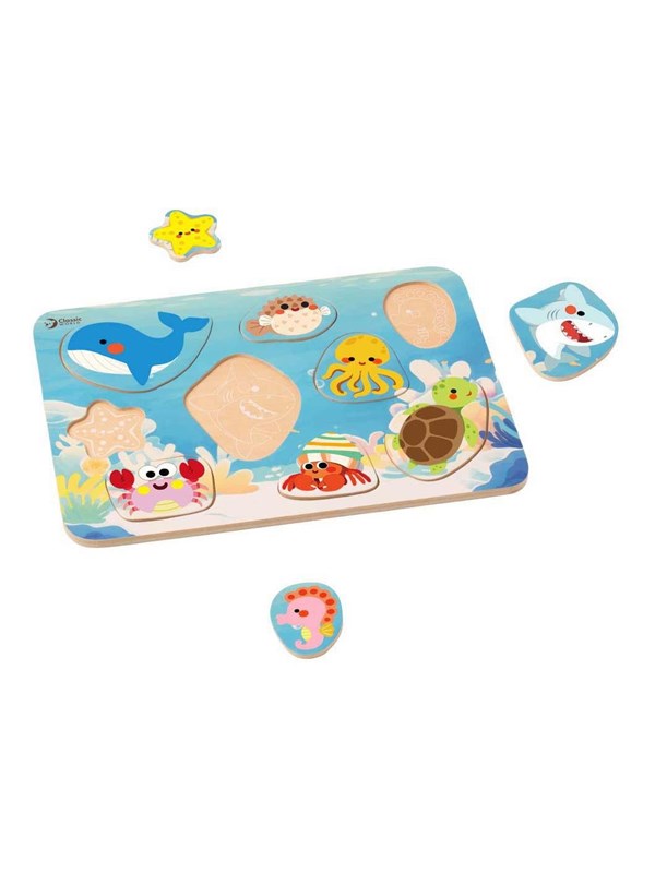 Classic World Wooden Puzzle Ocean - 9 pcs. Holz