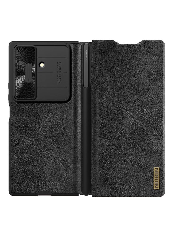 Nillkin Qin Pro Case for Samsung Galaxy Z Fold 7 with S Pen Slot - Black