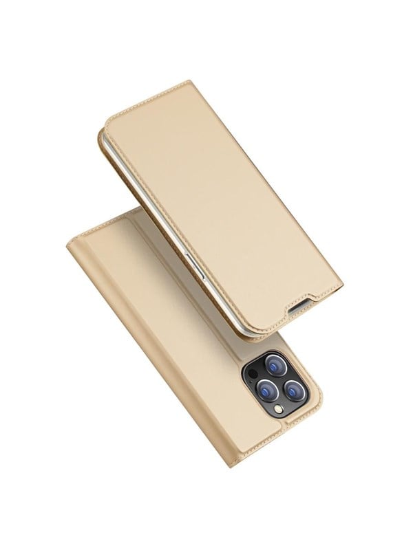Dux Ducis Skin Pro Holster Case Flip Cover iPhone 14 Pro Gold