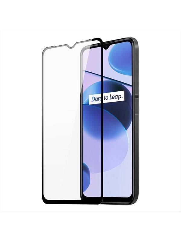 Dux Ducis 9D Tempered Glass durable 9H tempered glass for full screen with bezel Realme C35 black (case friendly)