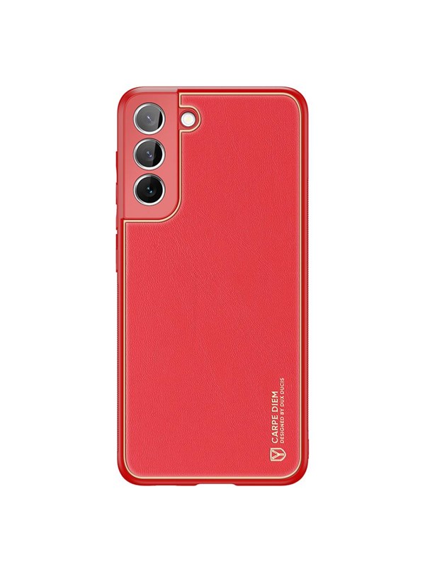 Dux Ducis Yolo Elegant Case Cover in Samsung Galaxy S22+ (S22 Plus) Leather Cover Red