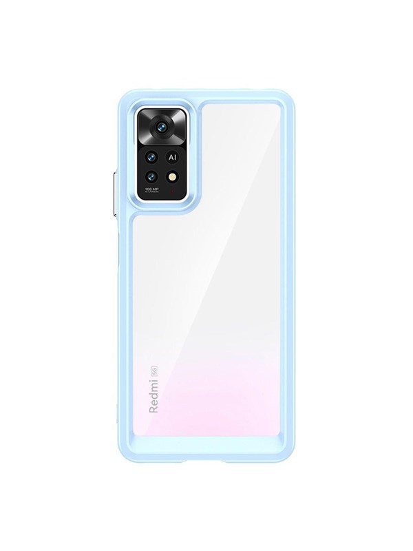 Hurtel Outer Space Case for Xiaomi Poco X5 5G / Redmi Note 12 5G Cover with a Flexible Frame Blue