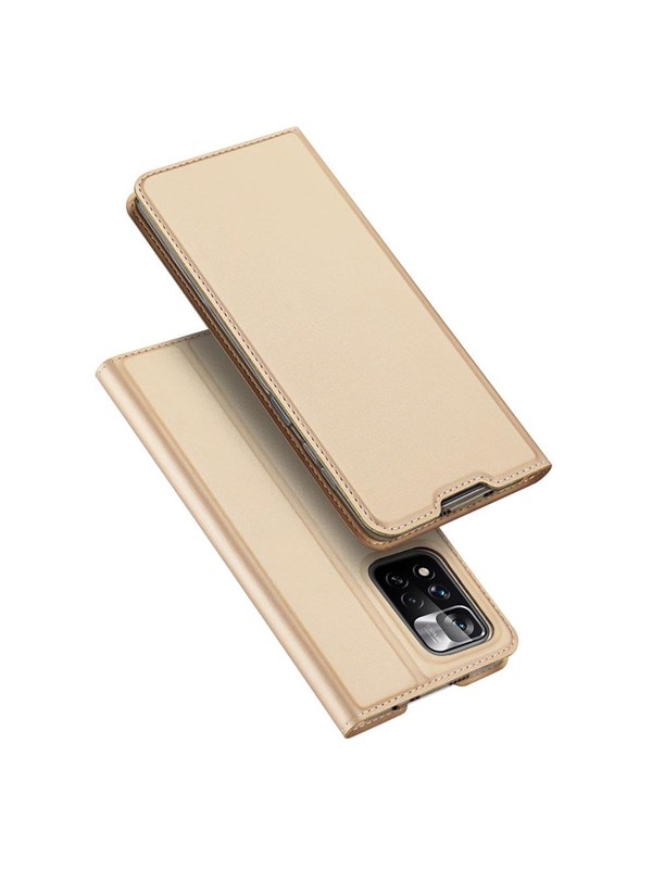 Dux Ducis Skin Pro Holster Case Flip Cover Poco M4 Pro 5G Gold