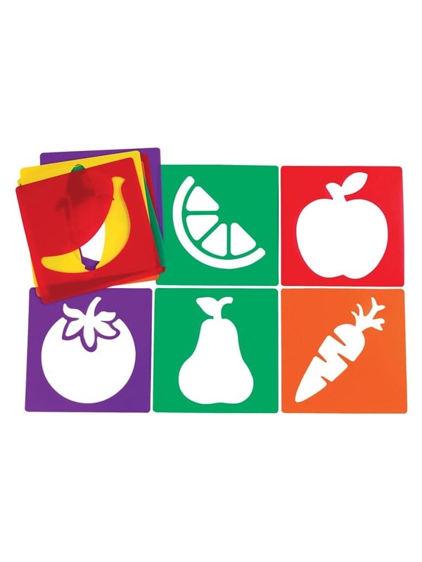 Colorations - Reusable Fruit Stencils - 12 pcs.