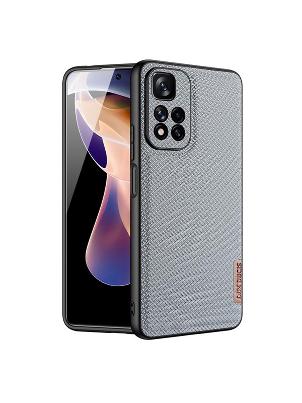 Dux Ducis Fino Case Cover Cover With Nylon Material Xiaomi Redmi Note 11 Pro+ 5G (China) / 11 Pro 5G (China) / Mi11i HyperCharge / Poco X4 NFC 5G Blue