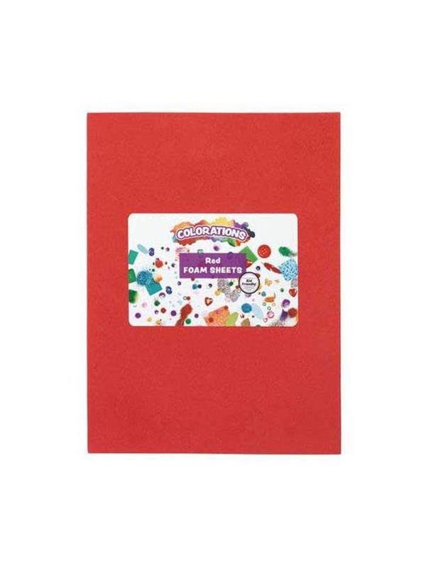 Colorations - Foam Sheets Red 10 pcs.
