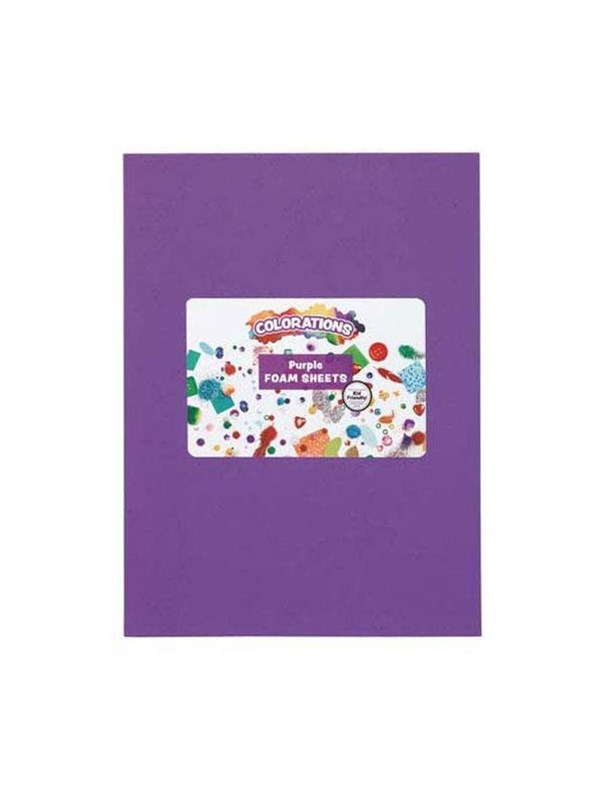 Colorations - Foam Sheets Purple 10 pcs.