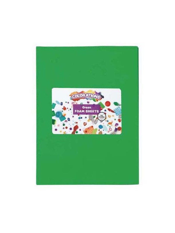 Colorations - Foam Sheets Green 10 pcs.