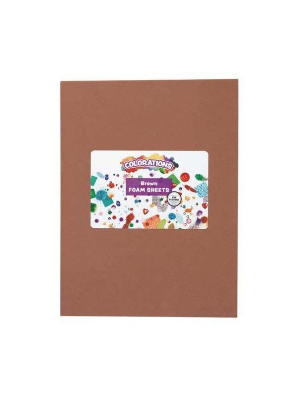 Colorations - Foam Sheets Brown 10 pcs.
