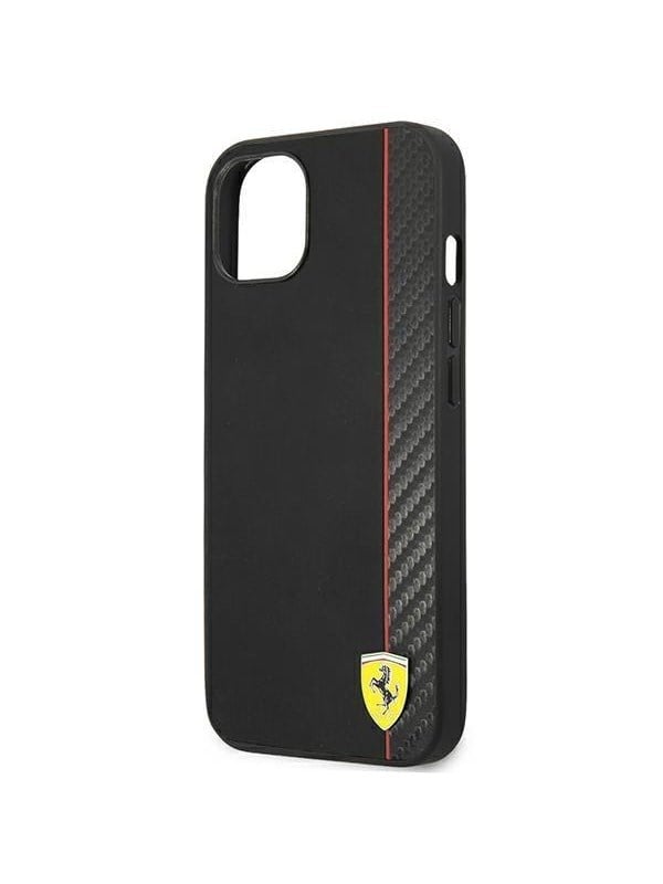 Ferrari Carbon Case for iPhone 14 Plus - Black