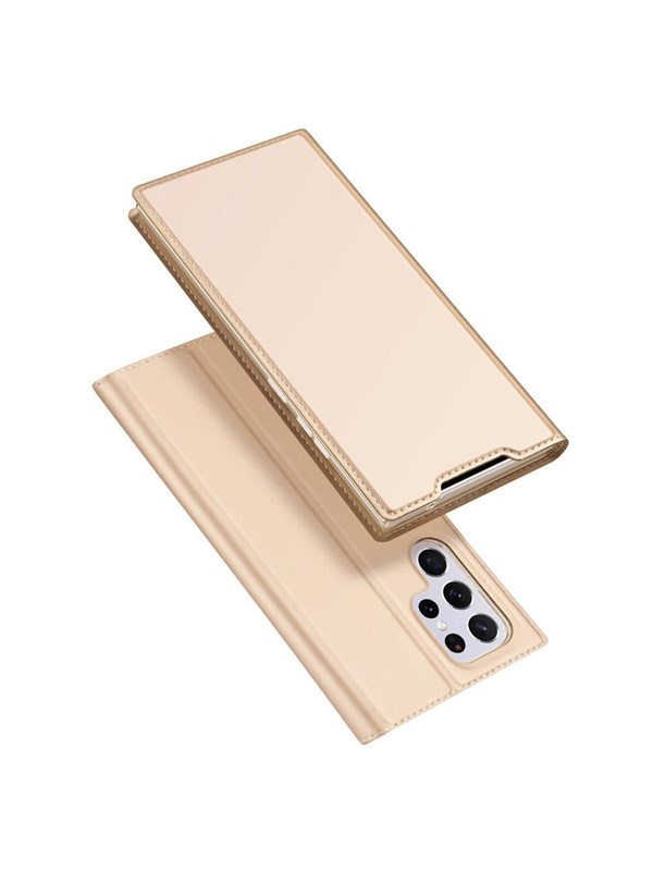 Dux Ducis Skin Pro Holster Case Flip Cover Samsung Galaxy S22 Ultra Gold