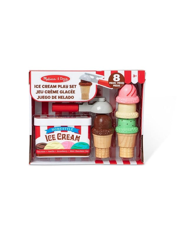 Melissa  Doug Scoop  Stack Ice Cream Cone Playset