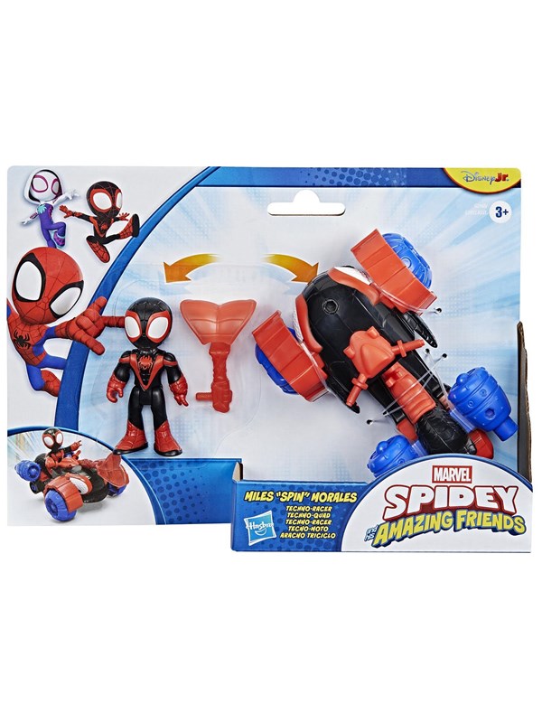 Marvel Spidey And His Amazing Friends 3" Miles Techno Racer Vehicle