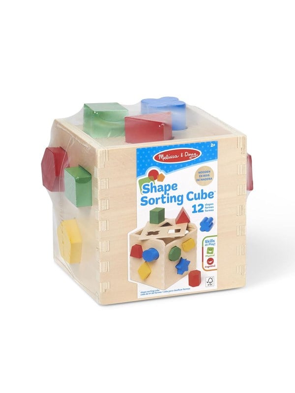 Melissa & Doug Wooden Shape Sorting Cube