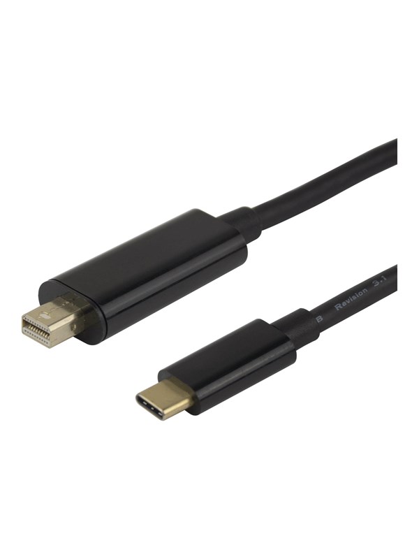 Deltaco - DisplayPort cable - USB-C to Mini DisplayPort - 1 m