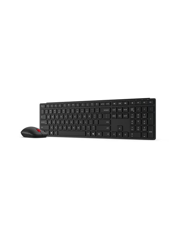 Lenovo Pro Combo 6000 - keyboard and mouse set - multi-mode - QWERTY - Norwegian - eclipse black Input Device - Tastatur & Maus Set - Norwegisch - Schwarz