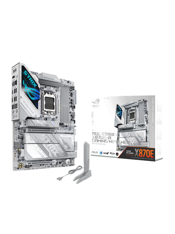 ASUS ROG STRIX X870E-A GAMING WIFI7 NEO Mainboard - AMD X870E - AMD AM5 socket - DDR5 RAM - ATX