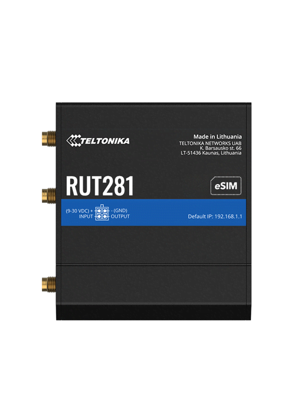 Teltonika RUT281 Compact Global LTE CAT 4 Router - Wireless router N Standard - 802.11n