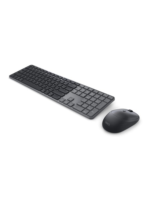 Dell Pro 7 KM726 - keyboard and mouse set - Slim - QWERTY - US International - graphite Input Device - Tastatur & Maus Set - Universal - Schwarz
