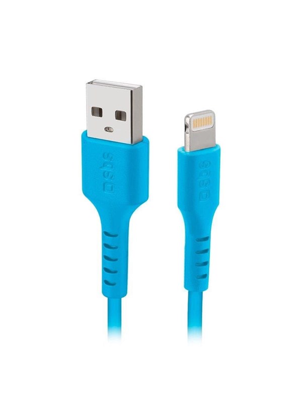 SBS TECABLEUSBIP589A USB-A - Lightning Cable - Blue