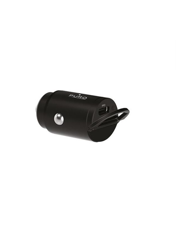 Puro Mini 20W USB-C Car Charger - Black