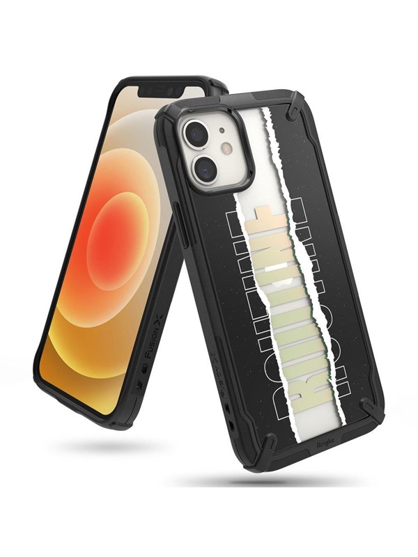 Ringke Fusion X Design Armored Case Cover with Frame iPhone 12 mini Black (Routine) (XDAP0020)