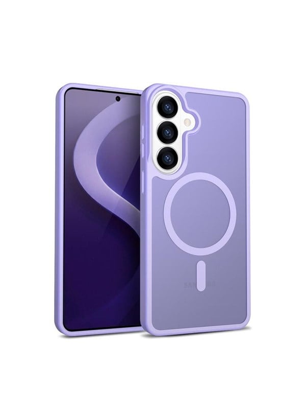 CRONG Hybrid Matte Magnetic - MagSafe Case for Samsung Galaxy S26 (lavender)