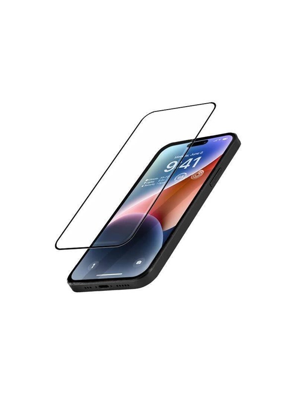 CRONG Anti-Bacterial 3D Armor Glass - 9H Tempered Glass for the Full Screen iPhone 14 Pro + Installation Frame