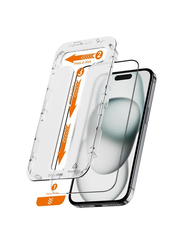 CRONG EasyShield 2-Pack - Tempered Glass iPhone 16 Plus / iPhone 15 Plus (2 pieces)