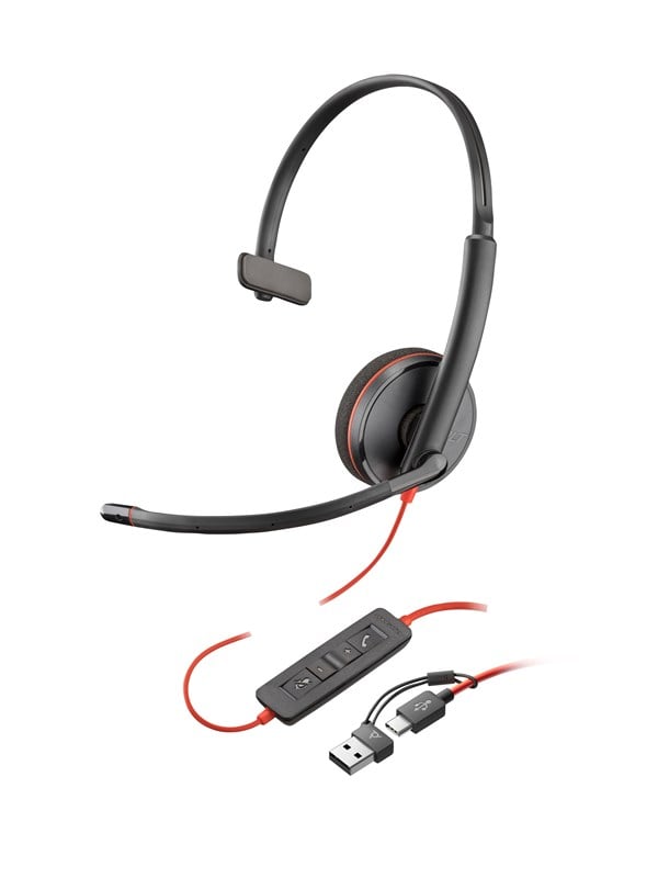 Poly Blackwire 3220 Stereo Headset USB-C-Anschluss incl. USB-Adapter - Image 6
