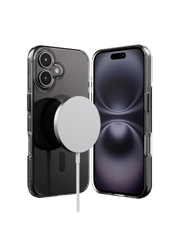 CRONG Clear MAG Pro - iPhone 16 MagSafe Case (Black)