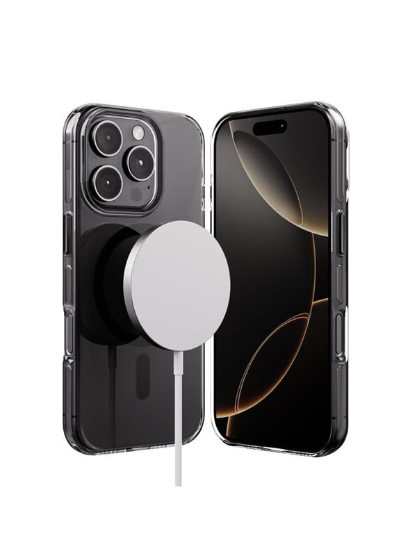 CRONG Clear MAG Pro - iPhone 16 Pro MagSafe Case (Black)