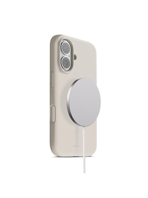 CRONG Color Cover Magnetic - MagSafe iPhone 17 Case (Stone Beige)