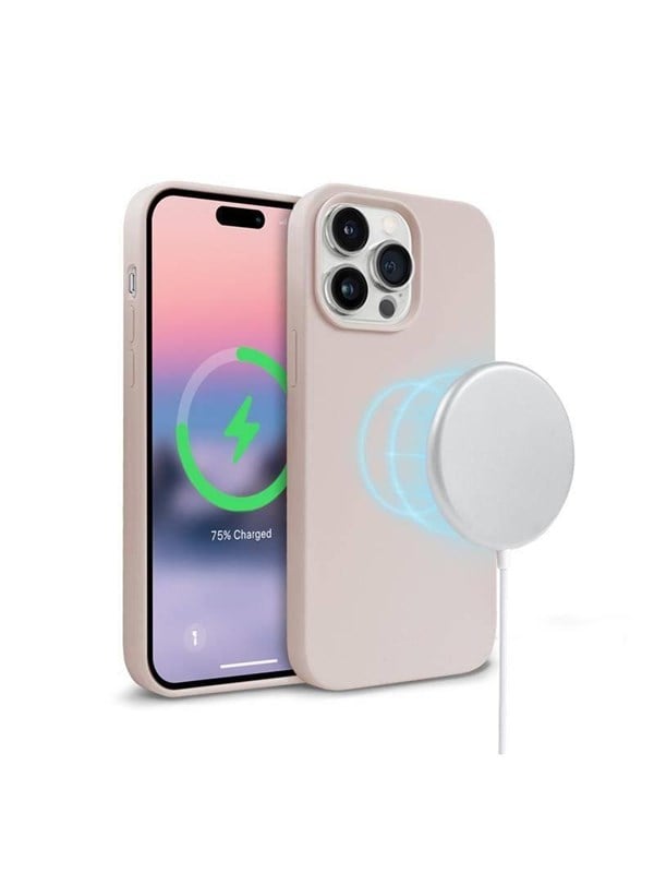 CRONG Color Cover Magnetic Case for iPhone 14 Pro (Sand Pink)
