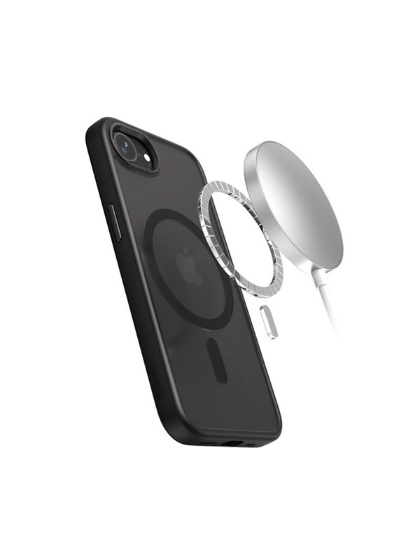 CRONG Hybrid Frost MAG Cover - iPhone 17e / 16e MagSafe Case (Black)