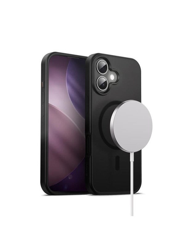 CRONG Hybrid Frost MAG Cover - MagSafe iPhone 17 Case (Black)