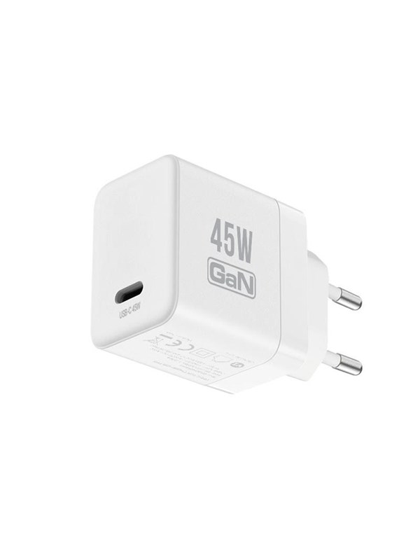CRONG Ultra Compact GaN - USB-C 45W PD 3.0 Wall Charger with PPS (White)