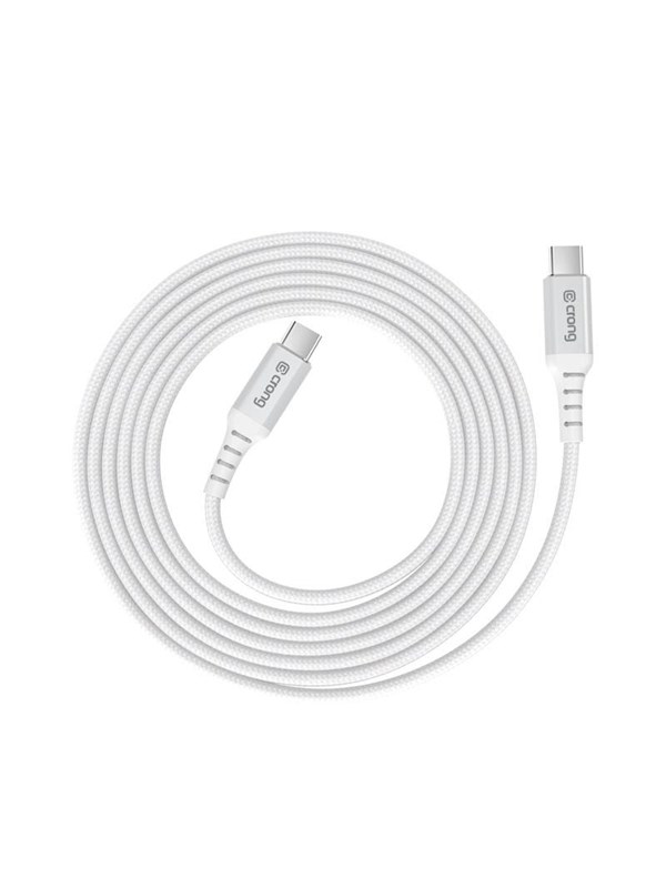 CRONG Armor Link - 100W PD 5A USB-C to USB-C Cable 200cm (White)