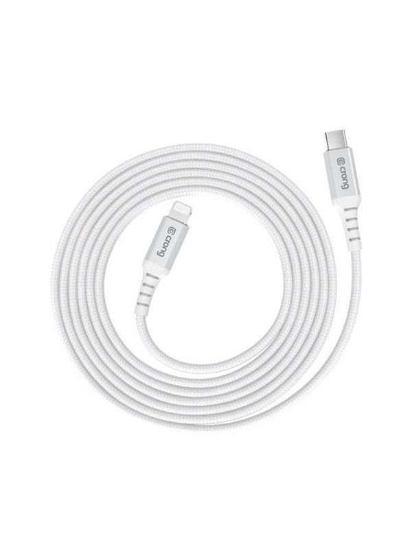 CRONG Armor Link - USB-C Lightning Fast Charging MFi Cable 150cm (white)
