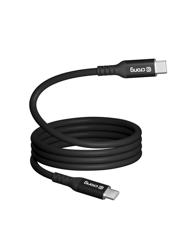 CRONG Soft Link - 100W PD 5A USB-C to USB-C Cable 200cm (Black)