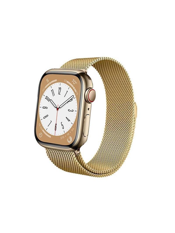 CRONG Milano Steel - Stainless Steel Strap for Apple Watch 38/40/41/42 mm (Gold)