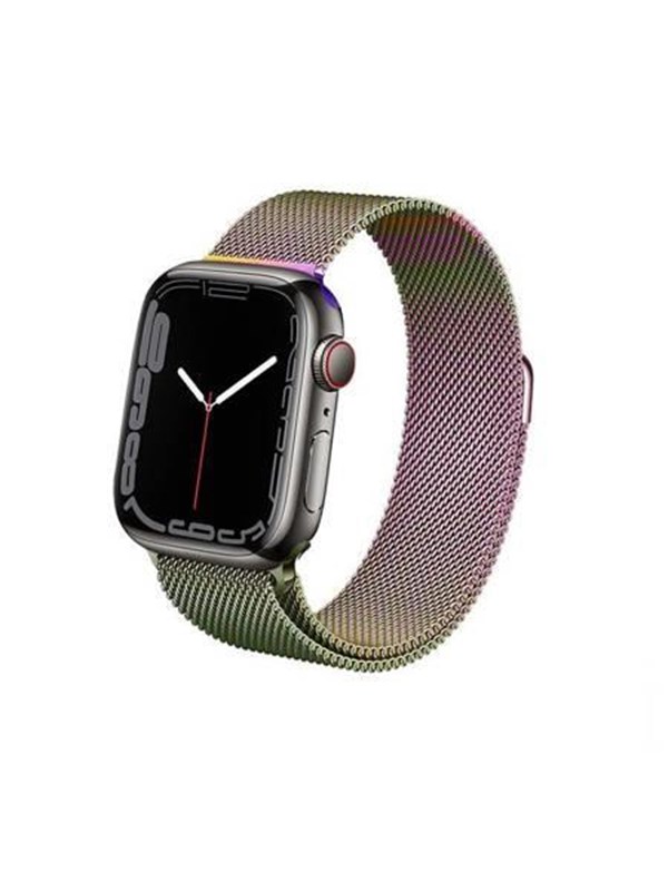 CRONG Milano Steel - Stainless Steel Strap for Apple Watch 38/40/41/42 mm (Iridescent)