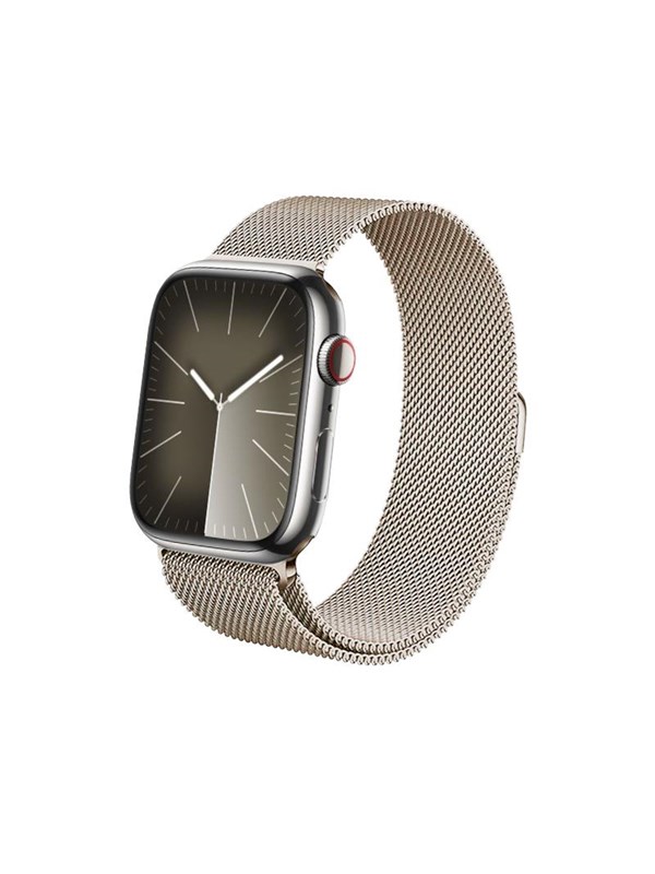 CRONG Milano Steel - Stainless Steel Strap for Apple Watch 44/45/46/49mm (Champagne)