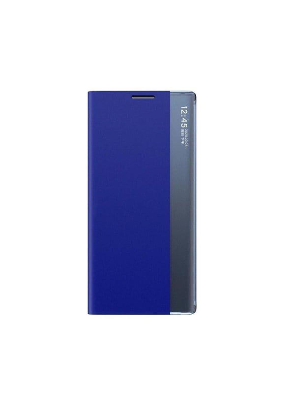 Hurtel New Sleep View Case with Flap and Stand for Samsung Galaxy A55 - Blue