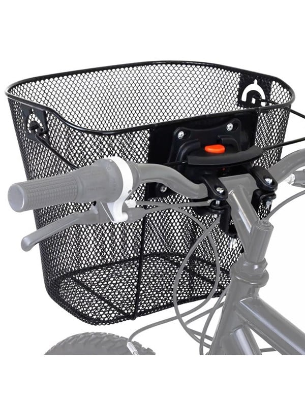 Wozinsky WKM-MM metal handlebar bicycle basket - black