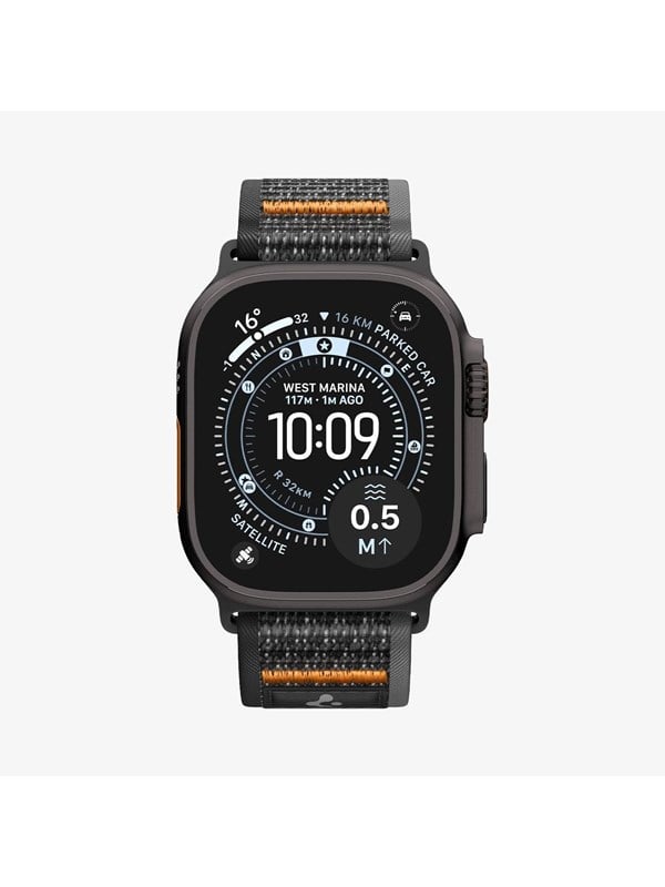 Spigen Athlex Air 2 Active Band - black orange - Apple Watch 49mm/46mm/45mm/44mm
