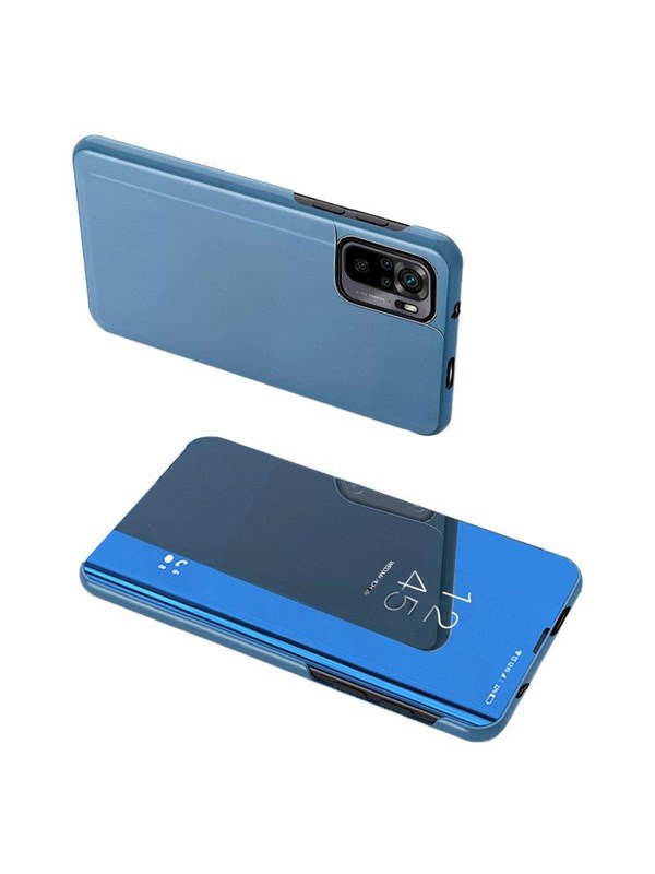 Hurtel Clear View Case blue Poco M4 Pro 5G Flip Cover