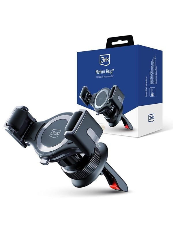 Image of 3mk Memo Hug car phone holder for air vent - black