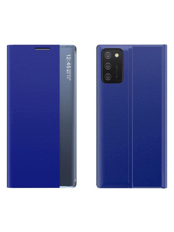 Hurtel New Sleep Case Cover with a Stand Function for Samsung Galaxy A03s (166.5) Blue
