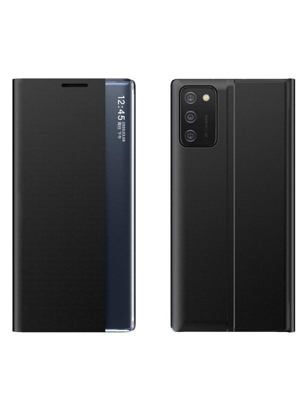 Hurtel New Sleep Case Cover with a Stand Function for Samsung Galaxy A03s (166.5) Black
